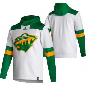 Minnesota Wild Blank 2020-21 Reverse Retro Hoodie Sawyer - Mannen